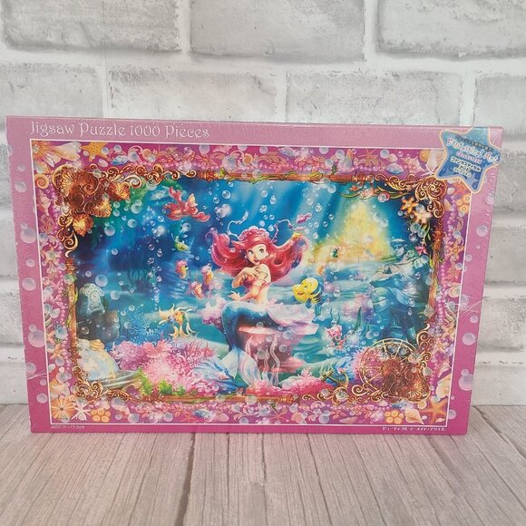 Disney Jigsaw Puzzle 1000 Pieces Ariel Little Mermaid Tenyo Sealed New - Picture 1 of 6